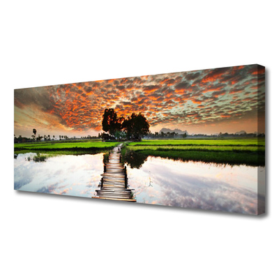 Quadro canvas Paisagem do Lago Bridge