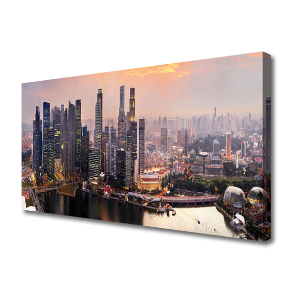 Quadro em tela Casas da Cidade