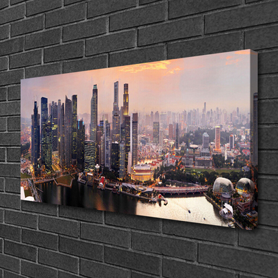 Quadro em tela Casas da Cidade