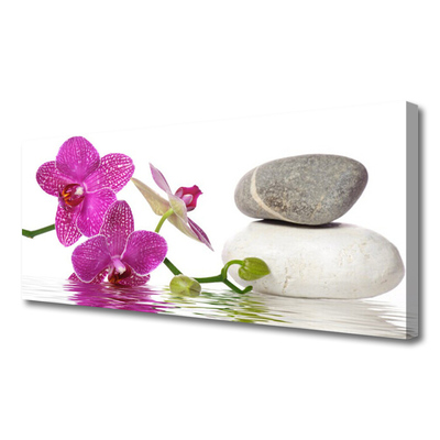 Quadro em tela Arte Flor Branca