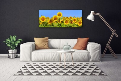 Quadro canvas Planta de flor de girassol