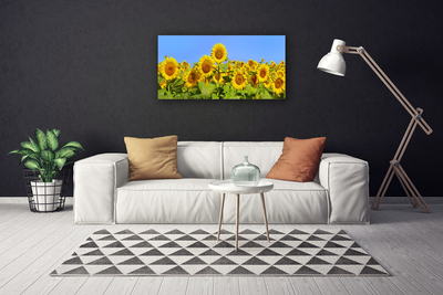 Quadro canvas Planta de flor de girassol