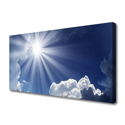 Quadro em tela Paisagem do Sol