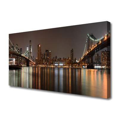 Quadro em tela Arquitetura de Pontes da Cidade