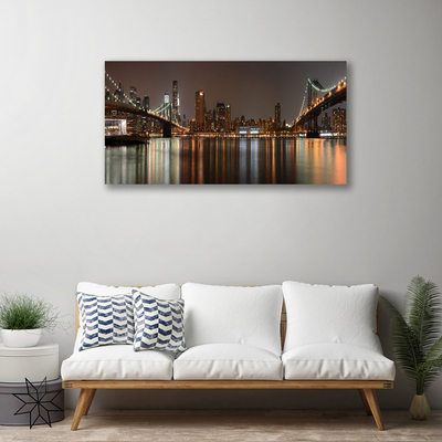 Quadro em tela Arquitetura de Pontes da Cidade