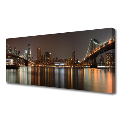 Quadro em tela Arquitetura de Pontes da Cidade