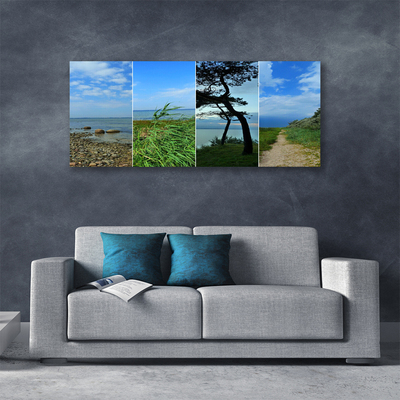Quadro canvas Paisagem de árvores de praia
