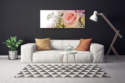 Quadro canvas Planta de flores rosas