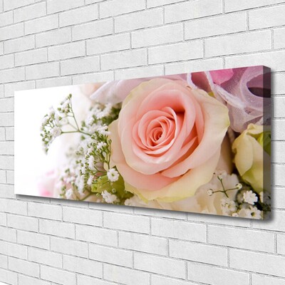 Quadro canvas Planta de flores rosas