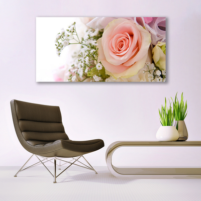 Quadro canvas Planta de flores rosas