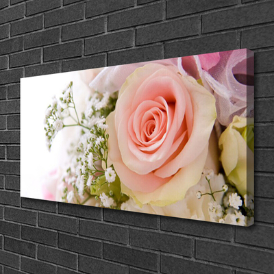 Quadro canvas Planta de flores rosas