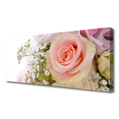 Quadro canvas Planta de flores rosas