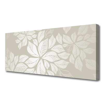 Quadro em tela Arte com flores e plantas