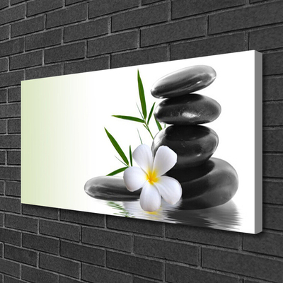 Quadro canvas Arte em Pedras de Flores