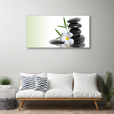 Quadro canvas Arte em Pedras de Flores