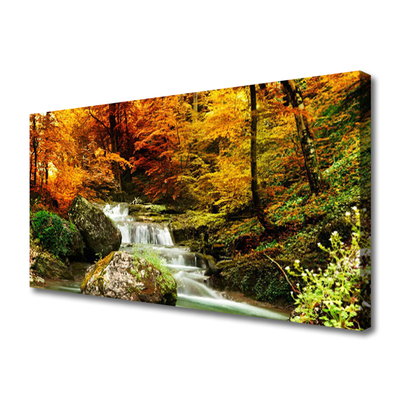 Quadro em tela Floresta Natureza Cachoeira