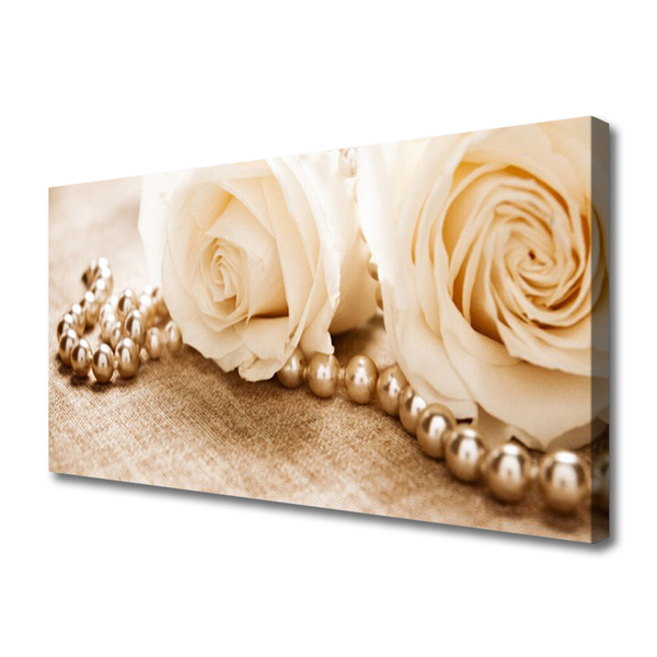 Quadro canvas Planta de flores rosas