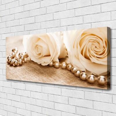 Quadro canvas Planta de flores rosas