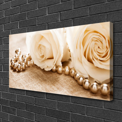 Quadro canvas Planta de flores rosas