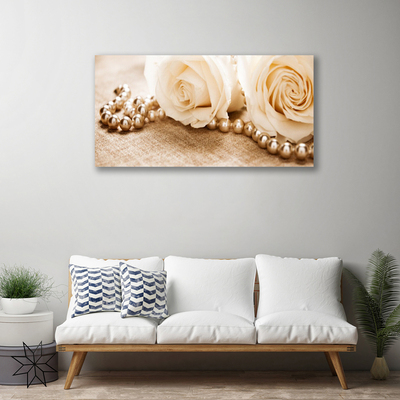 Quadro canvas Planta de flores rosas