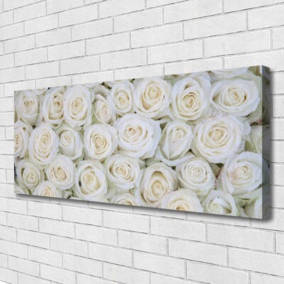 Quadro em tela Planta de flores rosas