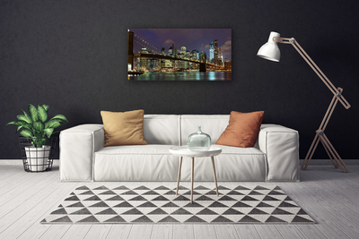 Quadro em tela Arquitetura da Ponte da Cidade