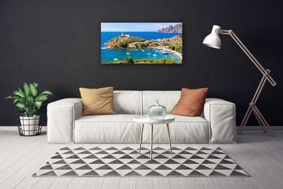 Quadro canvas Paisagem da Praia da Montanha da Baía