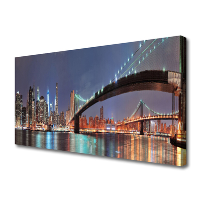 Quadro em tela Arquitetura da Ponte da Cidade