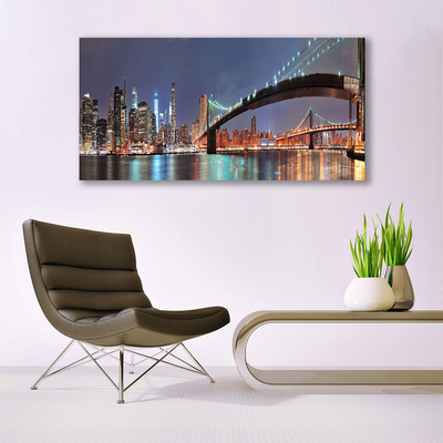 Quadro em tela Arquitetura da Ponte da Cidade