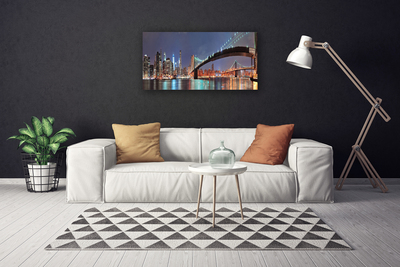Quadro em tela Arquitetura da Ponte da Cidade