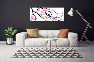 Quadro canvas Arte de flores com caules