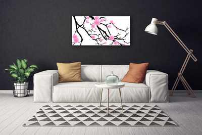 Quadro canvas Arte de flores com caules