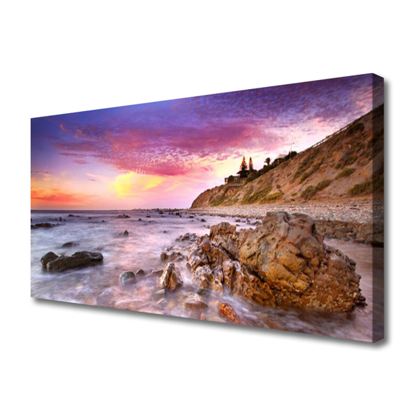 Quadro canvas Paisagem de Pedras do Mar
