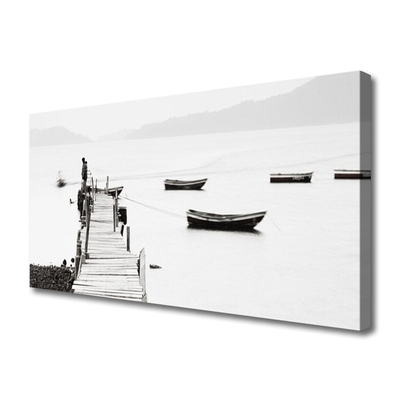 Quadro canvas Arquitetura de ponte para barcos