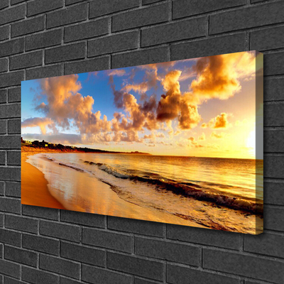Quadro em tela Paisagem da Praia do Oceano