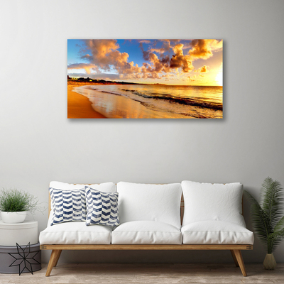 Quadro em tela Paisagem da Praia do Oceano
