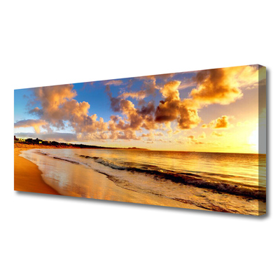 Quadro em tela Paisagem da Praia do Oceano