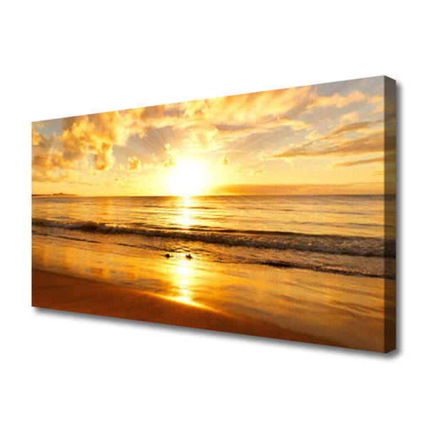 Quadro canvas Paisagem do Mar e do Sol