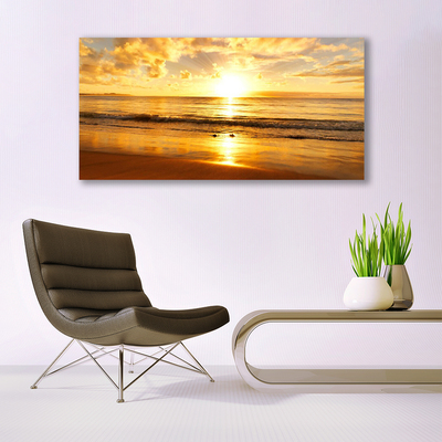 Quadro canvas Paisagem do Mar e do Sol