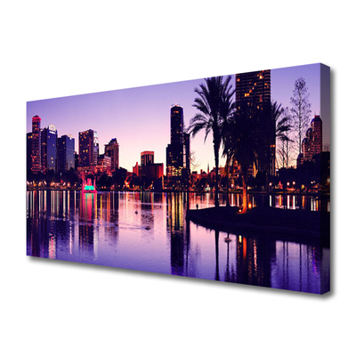 Quadro em tela Casas da Cidade