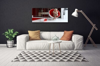 Quadro em tela Quarto da Mulher Nua