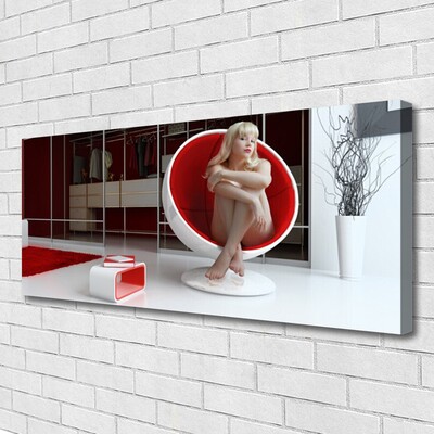 Quadro em tela Quarto da Mulher Nua