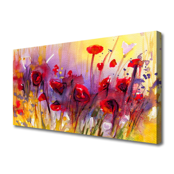 Quadro em tela Flores Plantas Natureza Arte