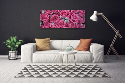 Quadro canvas Planta de flores rosas