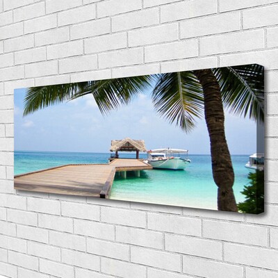 Quadro em tela Arquitetura da Ponte Marítima