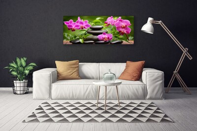 Quadro canvas Arte em Pedras de Flores