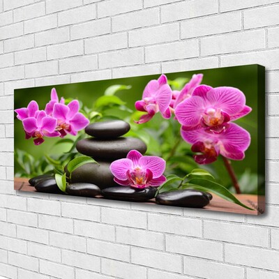 Quadro canvas Arte em Pedras de Flores