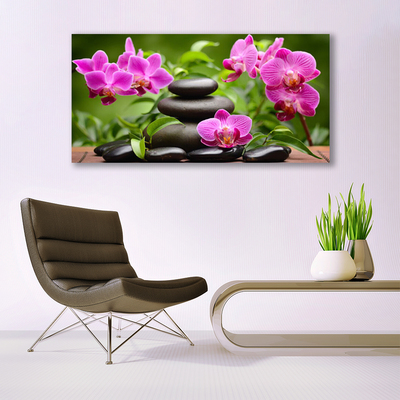 Quadro canvas Arte em Pedras de Flores