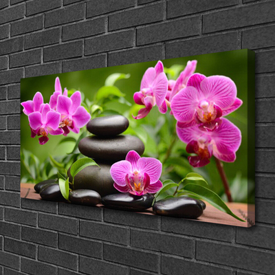 Quadro canvas Arte em Pedras de Flores