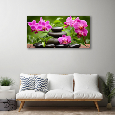 Quadro canvas Arte em Pedras de Flores